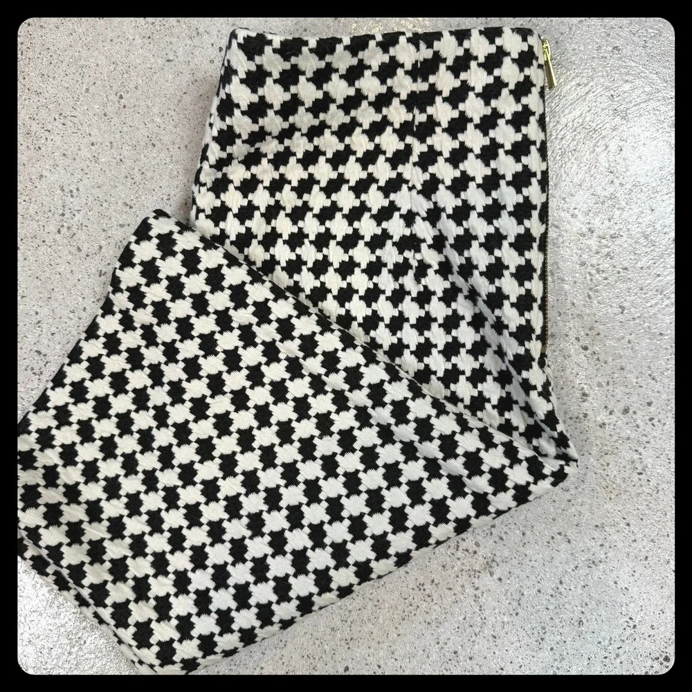 Philosophy Republic Houndstooth Pencil Skirt Y2K 2010's Business Casual Bodycon‎ - Picture 4 of 7